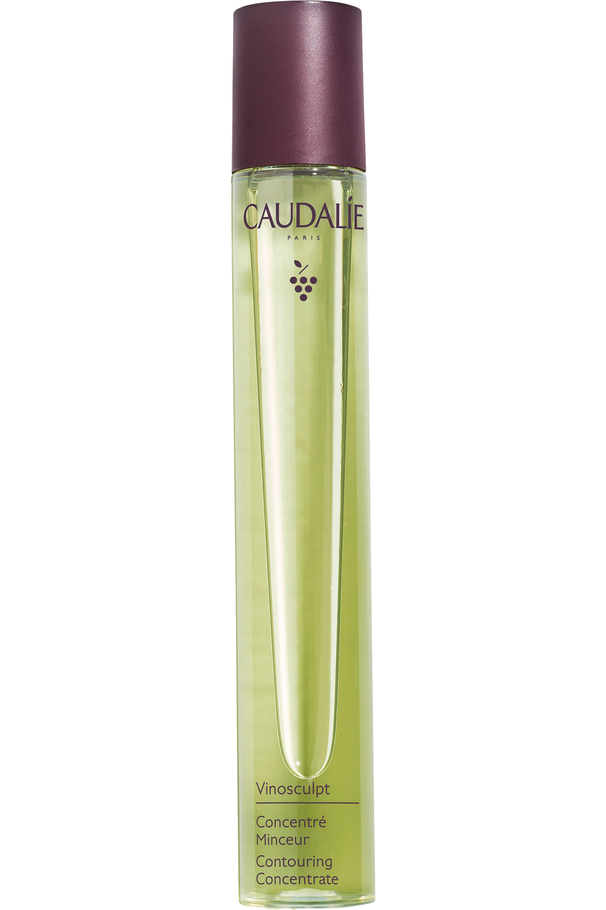 Caudalie Huile corps Concentré Minceur Vinosculpt Le Concentré Minceur Vinosculpt est une huile corps remodelante qui tonifie et lisse le ventre, les cuisses, les hanches et les fesses pour une silhouette affinée et sublimée. Il active le drainage, aide à