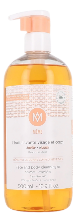 HUILE LAVANTE VISAGE CORPS formule sans savon, hydratante et apaisante, agit comme un véritable soin pour votre peau fragilisée par les traitements anticancéreux