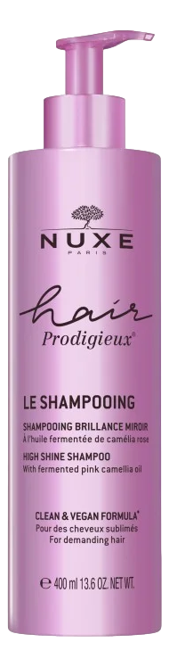 Nuxe hair prodigieux shampooing 400ml Nuxe Hair Prodigieux Le Shampoing Brillance Miroir 400 ml est un soin qui lave en douceur, nourrit sans alourdir, et parfume délicatement les cheveux pour les laisser sublimés. 400ml